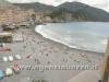 La spiaggia dal balcone