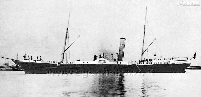 Navi da Guerra RN Sesia 1861 avviso a ruote dopo rifecimento del 1882