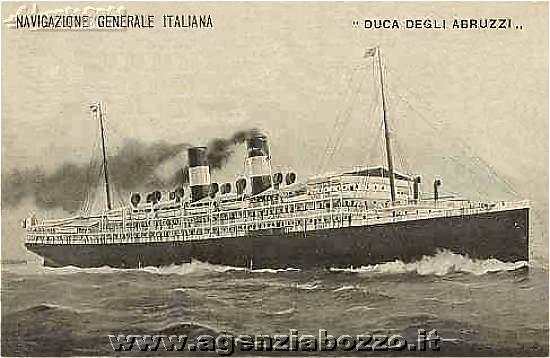 Agenzia Bozzo Foto Navi Vapore 1850-1950 Piroscafo Duca degli